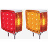 27 LED Double Face Turn Signal Light (Driver) - Amber & Red LED/Amber & Red Lens