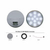 12 LED 4" Reflector Auxiliary/Utility Light - White LED/Clear Lens