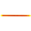 19 LED 12" Reflector Turn Signal Light Bar - Amber LED/Amber Lens