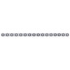 79 1/2" Stainless Bumper Light Bracket w/ Sixteen 9 LED 2" Light & Grommets - Amber LED/Clear Lens