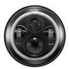 7 Universal Round Headlights (Chrome/Black)