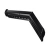 30" Black 45 Degree Angled Heavy Duty Mud Flap Hanger - 2 1/2" Bolt Pattern
