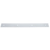 2" X 24" Chrome Top Mud Flap Plain Plate - Bolt Thru
