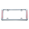 14 LED Chrome License Plate Frame - White LED/Clear Lens