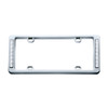 14 LED Chrome License Plate Frame - Red LED/Clear Lens