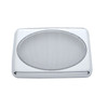 Chrome 7" X 4-7/8" Speaker Cover For Various Peterbilt Models, Snap-On
