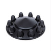Matte Black Pointed Front Axle Cover With 33mm Thread-on Nut Cover