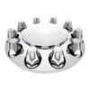 Chrome Dome Front Axle Cover W/ 33mm Nut Cover - Thread-On