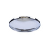 5 Even Notched Chrome Dome Front Hub Cap - 7/16" Lip
