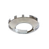 Universal Chrome Front Hub Cap w/ Hubometer Hole - 1" Lip