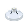 Chrome Rear Axle Cover Hub Cap w/Gun Cylinder Spinner