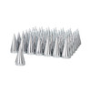 33mm x 4 1/2" Chrome Plastic X Spike Nut Cover - Thread-On