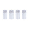 Chrome Bullet Casing Valve Caps (4 Pack)