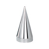 33mm x 4-1/2" Chrome Plastic X Spike Nut Cover - Thread-On (60 Pack)