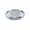 5 Even Notched Stainless Steel Pointed Front Hub Cap - 7/16" Lip
