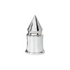33mm X 4-3/8" Chrome Plastic V-Spike Nut Cover - Push-On (60 Pack)