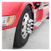 33mm X 4 1/8" Chrome Plastic Spike Nut Cover - Thread-On (60 Pack)