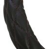 18" Black Diamond Red Colored Stitch Steering Wheel Covers