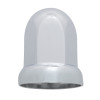 33mm X 2 -7/16" Chrome Plastic Standard Nut Cover W/ Flange - Push-On (Box of 20)