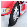 33mm X 2-3/4" Red Reflector Nut Cover W/ Flange - Push-On (20 Pack)