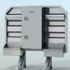 70" X 68" Custom Headache Rack with Center Cabinet
