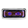 Heated Chrome Backlit LED Projector Headlight Assembly