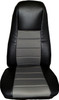 Faux Leather High Back Seat Cover - With Back Pocket