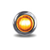 3/4" AMBER MARKER TO BLUE AUXILIARY ROUND LED LIGHT - 2 DIODES