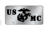 "USMC" & Globe Vanity Plate 12" x 6"