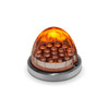 Dual Revolution Amber/Blue Watermelon LED with Reflector Cup & Lock Ring (19 Diodes)