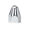 1-1/2" X 2-3/4" Chrome Plastic Bullet Nut Covers - Push-On (60-Pack)