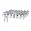 1-1/2" X 2-3/4" Chrome Plastic Bullet Nut Covers - Push-On (20-Pack)