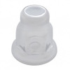 11/16" X 1-5/16" Chrome Plastic Bullet Nut Cover - Push-On