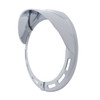 Round Turn Signal Light Bezel With Up Side Down Visor