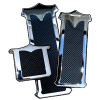 Peterbilt Chrome Plated Billet Aluminum Foot Pedal Kit with Rubber Grip Inserts for 1987 & Newer Models