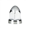 33mm X 2-3/4" Chrome Plastic Bullet Nut Covers - Push-On (60-Pack)