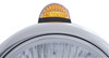 Black Guide 682-C Headlight No Bulb With Dual Mode LED Signal - Amber Lens