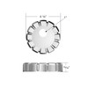 Chrome Plastic Fuel Cap Cover For Kenworth - Locking