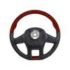 18" YourGrip Leather And Wood Steering Wheel For 2012-2021 Peterbilt 579 & 2013-2021 Kenworth T680