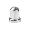 33mm X 2-7/16" Chrome Plastic Standard Nut Cover With Flange - Push-On (Color Box of 60)