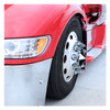 1-1/2" x 2-3/4" Chrome Plastic Slotted Bullet Nut Covers - Push-On