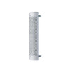 48" Tall 180 Degree Stainless Exhaust Muffler Shield For 6" Diameter Exhaust - Round Slot