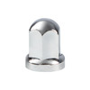 33mm x 2-7/16" Chrome Plastic Standard Nut Covers With Flange - Push-On