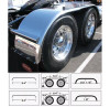 132" STAINLESS STEEL FULL FENDERS WITH ROLLED EDGE (14 GAUGE)