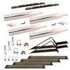 STAINLESS STEEL FULL FENDER MOUNTING KIT WITH TRIANGULAR UNDERMOUNTS (14 GA. | THREADED POST MOUNT)