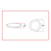 SMALL ULTRA-THIN LED CEILING LAMP WITH TOUCH SWITCH - 2 FUNCTION