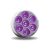 2.5" AMBER MARKER TO PURPLE AUXILIARY ROUND LED LIGHT - 7 DIODES