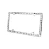 CHROME PLATED FRAME WITH CRYSTAL JEWELS
