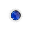 BULLET FLAT TOP 33MM LUG NUT COVER W/COLOR JEWEL - PUSH ON