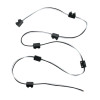2-PRONG PLUG WIRING HARNESS WITH 6" LEAD BETWEEN PLUGS - 7 PLUGS